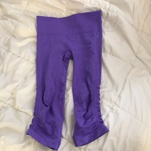 lululemon athletica Pants - Lululemon In The Flow Cropped Purple Leggings lululemon athletica Pants - Lululemon In The Flow Cropped Purple Leggings